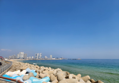 속초 해수욕장 해안도로